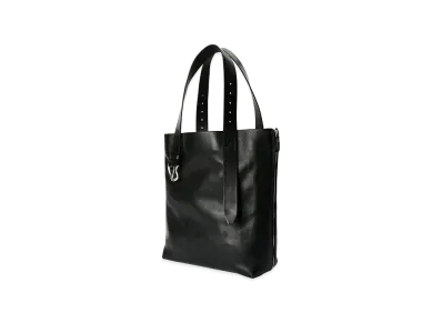 OUR LEGACY Throttle Tote "Tire Black Forever Cowhide"