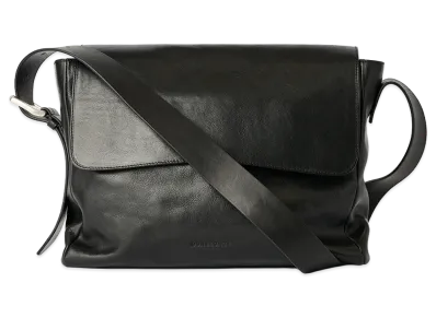 OUR LEGACY Piston Messenger "Tire Black Forever Cowhide"