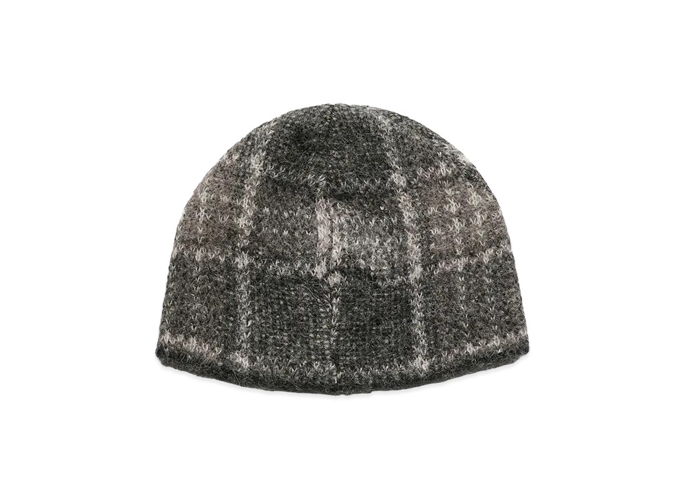 OUR LEGACY Beanie "Grand Check Fuzzy Alpaca"