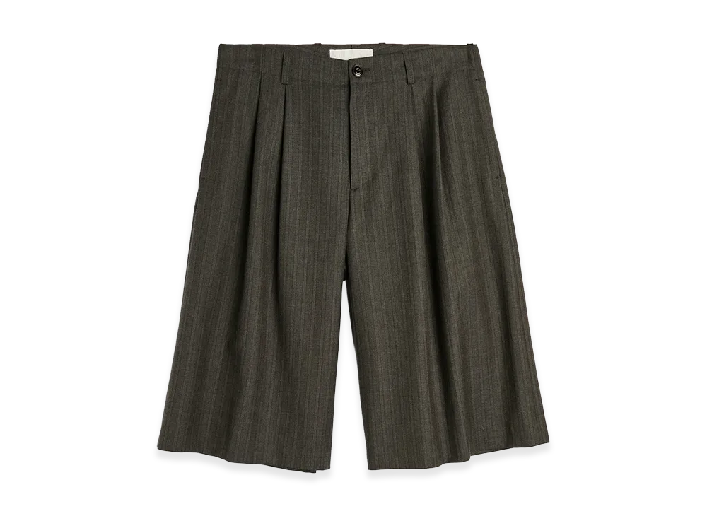 OUR LEGACY Split Shorts "Phase Stripe Motion Woolcot"
