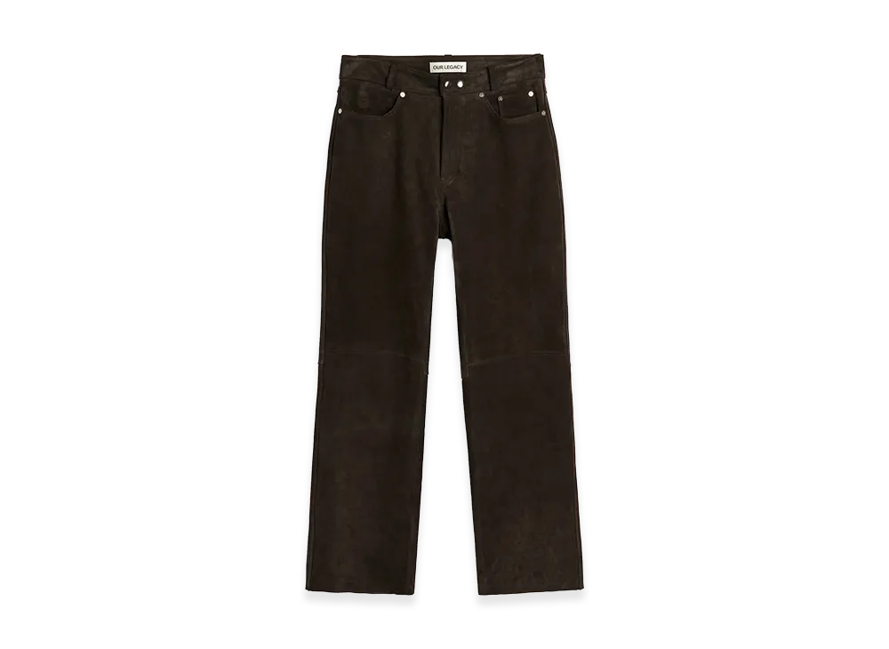 OUR LEGACY Carlson Cut "Cold Brown Soaked Suede"