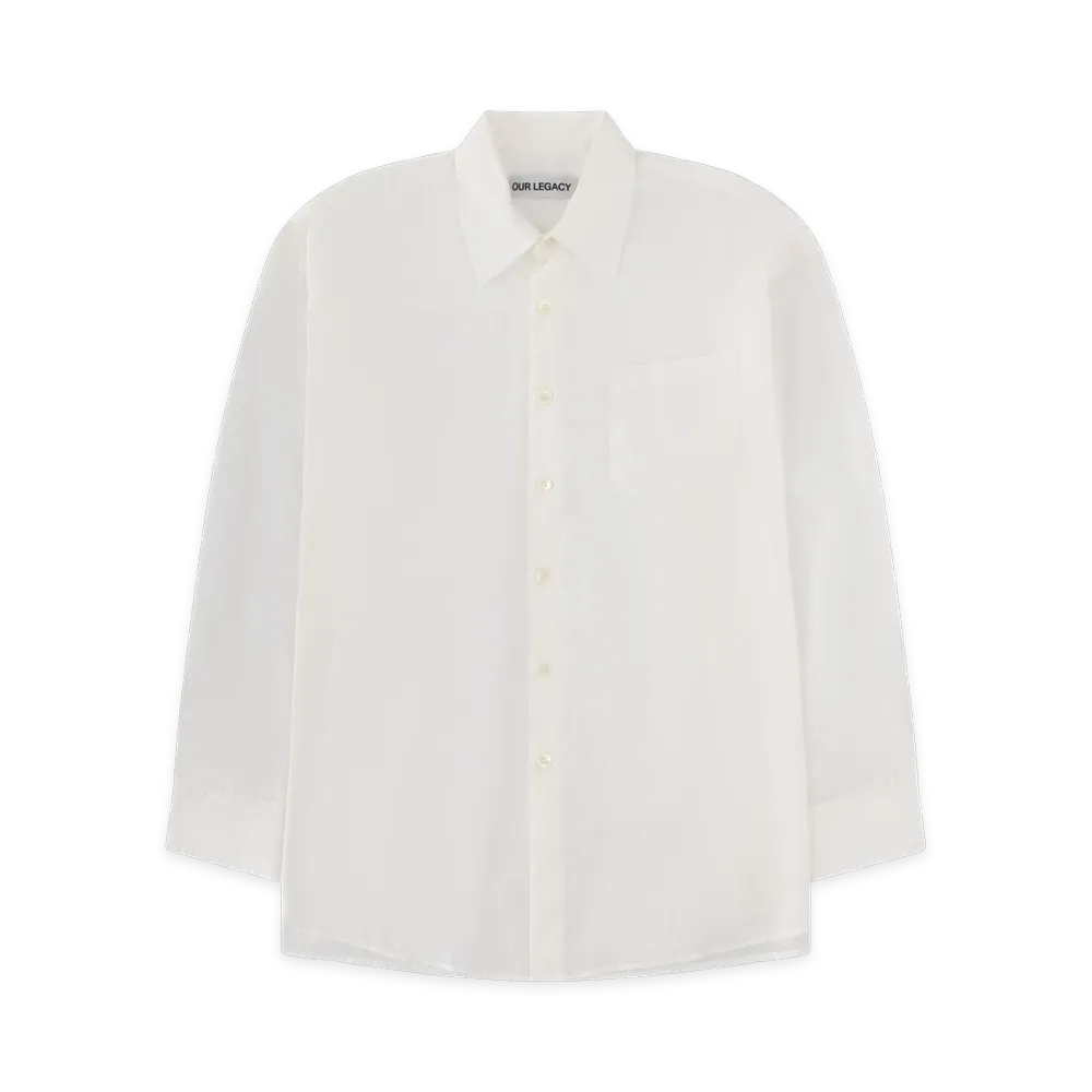 OUR LEGACY Borrowed Shirt "Cloud White"
