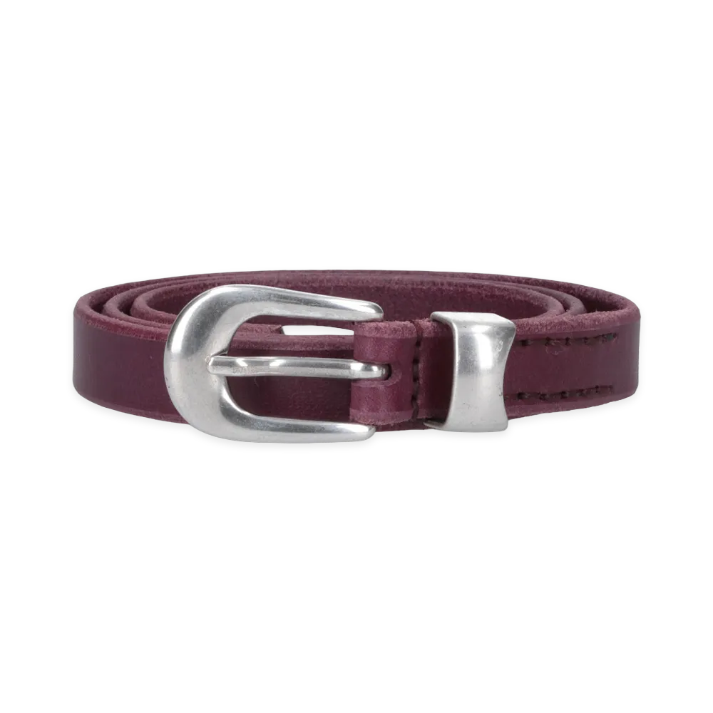 OUR LEGACY 2cm Belts "Shadow Berry"