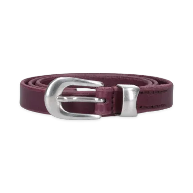 OUR LEGACY 2cm Belts "Shadow Berry"