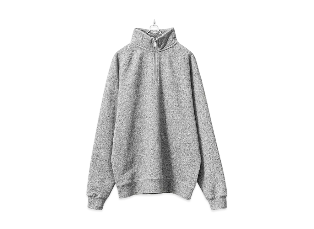 ONEITA Power Sweat Half Zip Sweatshirt "H.Gray"
