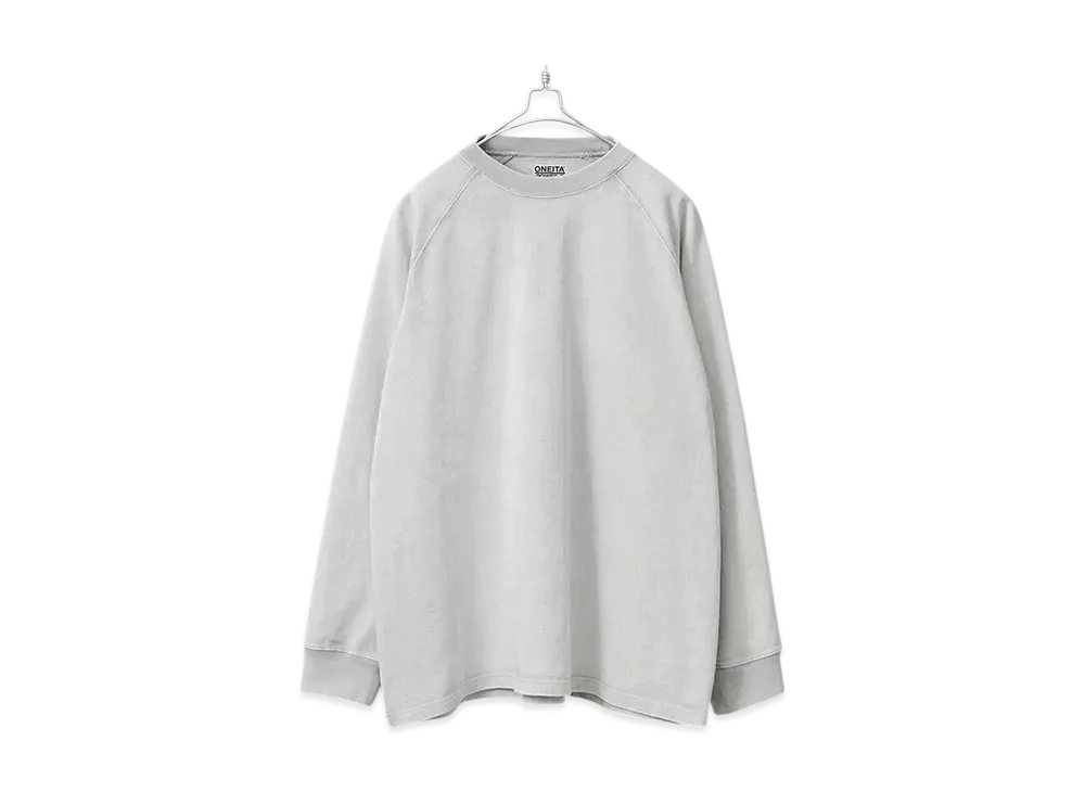 ONEITA Power Tee Super Heavyweight 13oz Long Sleeve T-Shirt "Gray"