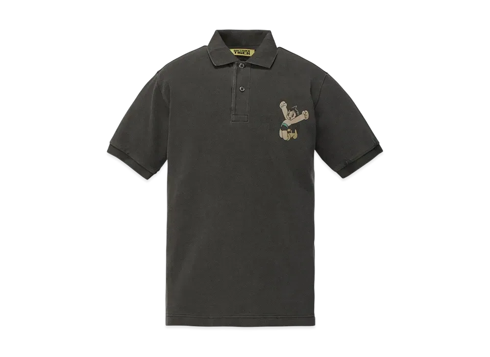 Onitsuka Tiger x Astroboy Washed Polo Shirt "Black"