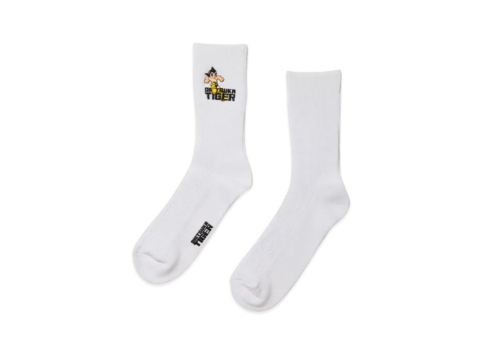 Onitsuka Tiger x Astroboy Middle Socks "White"