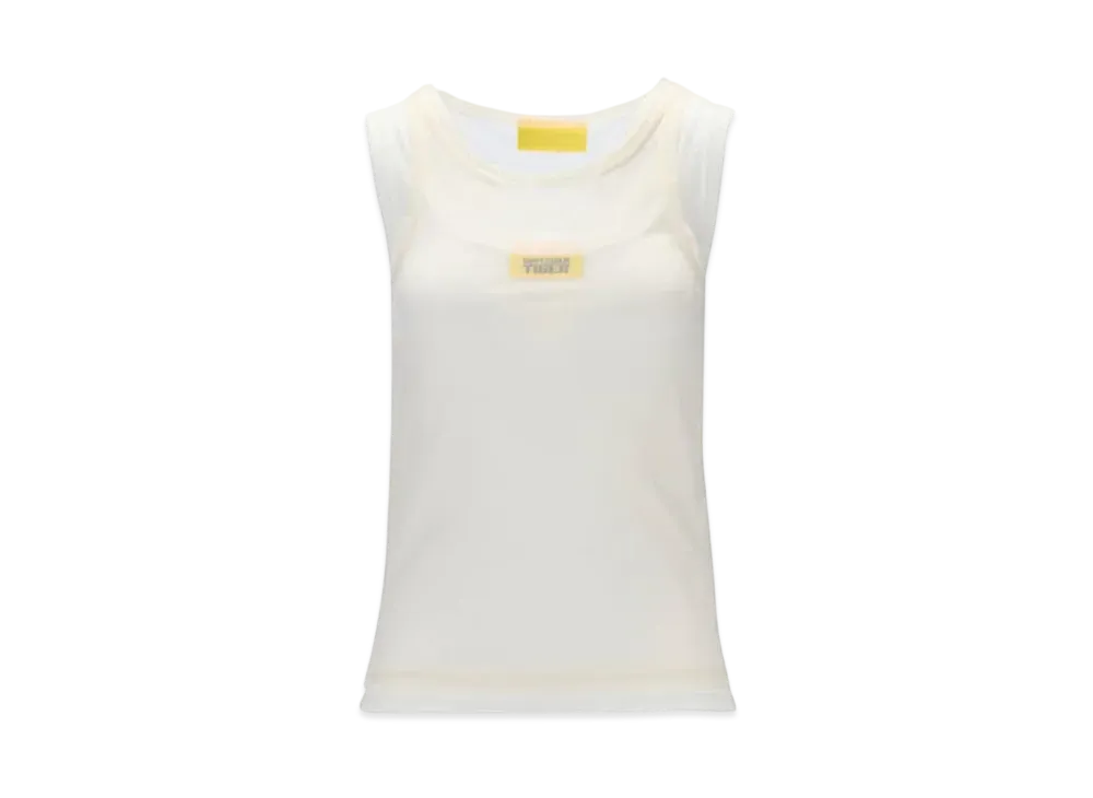 Onitsuka Tiger DENIVITA Women's Double Tank "White/Yellow"