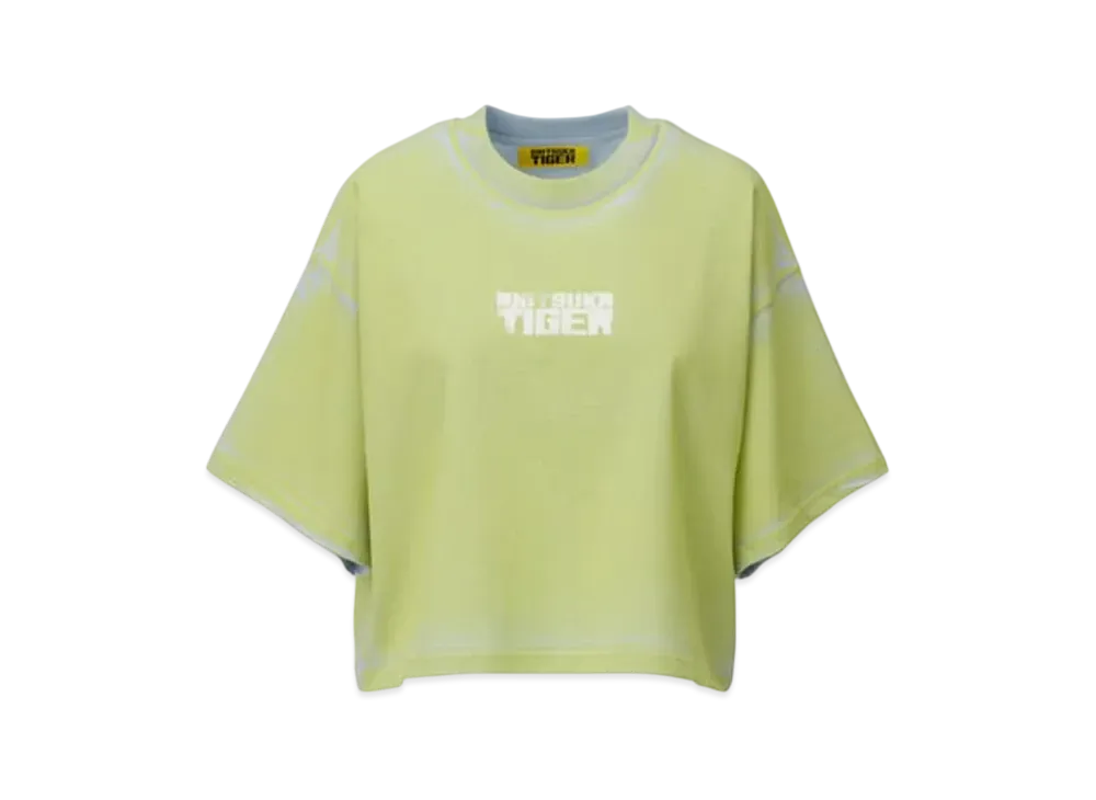 Onitsuka Tiger DENIVITA Women's Printed Tee "Pale Blue/Yellow"