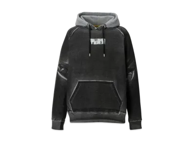 Onitsuka Tiger DENIVITA Unisex Printed Sweat Hoodie "Heather Grey/Black"