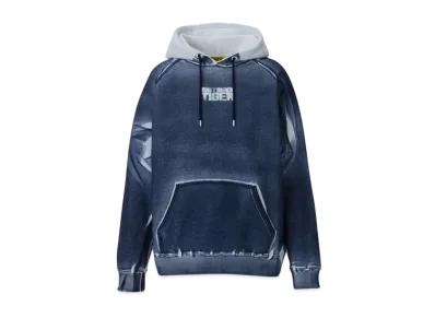 Onitsuka Tiger DENIVITA Unisex Printed Sweat Hoodie "White/Navy"