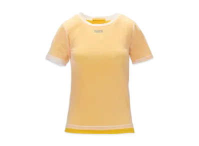 Onitsuka Tiger Women'S Double Tee "White/Yellow"