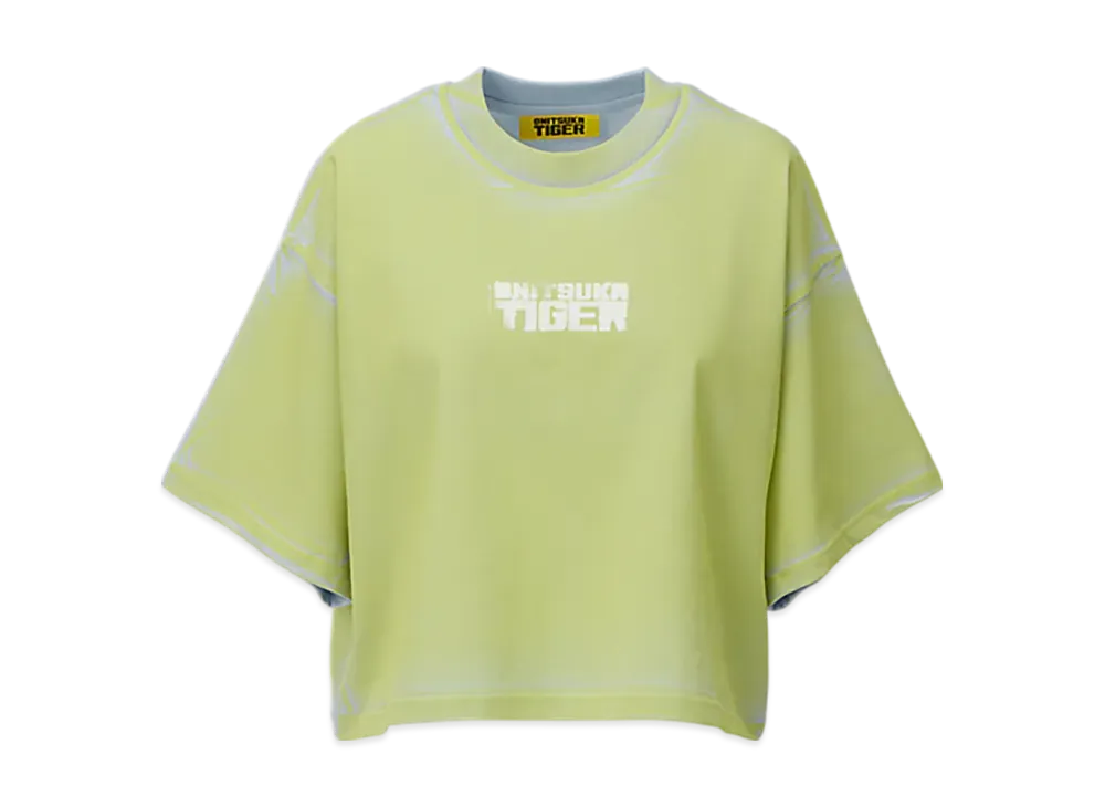 Onitsuka Tiger Women'S Printed Tee "PaleBlue/Yellow"