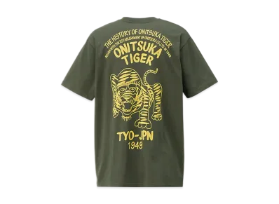 Onitsuka Tiger Graphic Tee "Khaki/LightGreen"