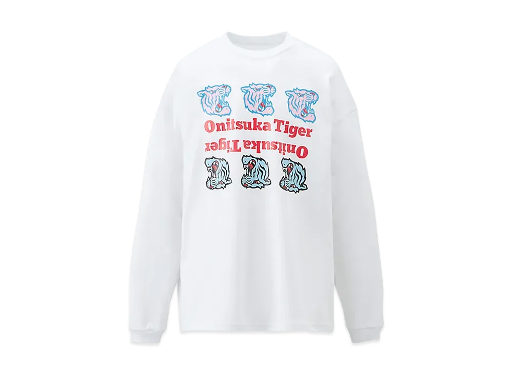 Onitsuka Tiger Long Sleeved Graphic Tee "White"