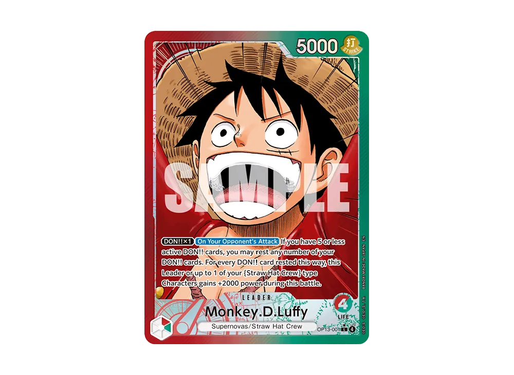 モンキー・D・ルフィ L-P [OP13-001](ブースターパック「受け継がれる