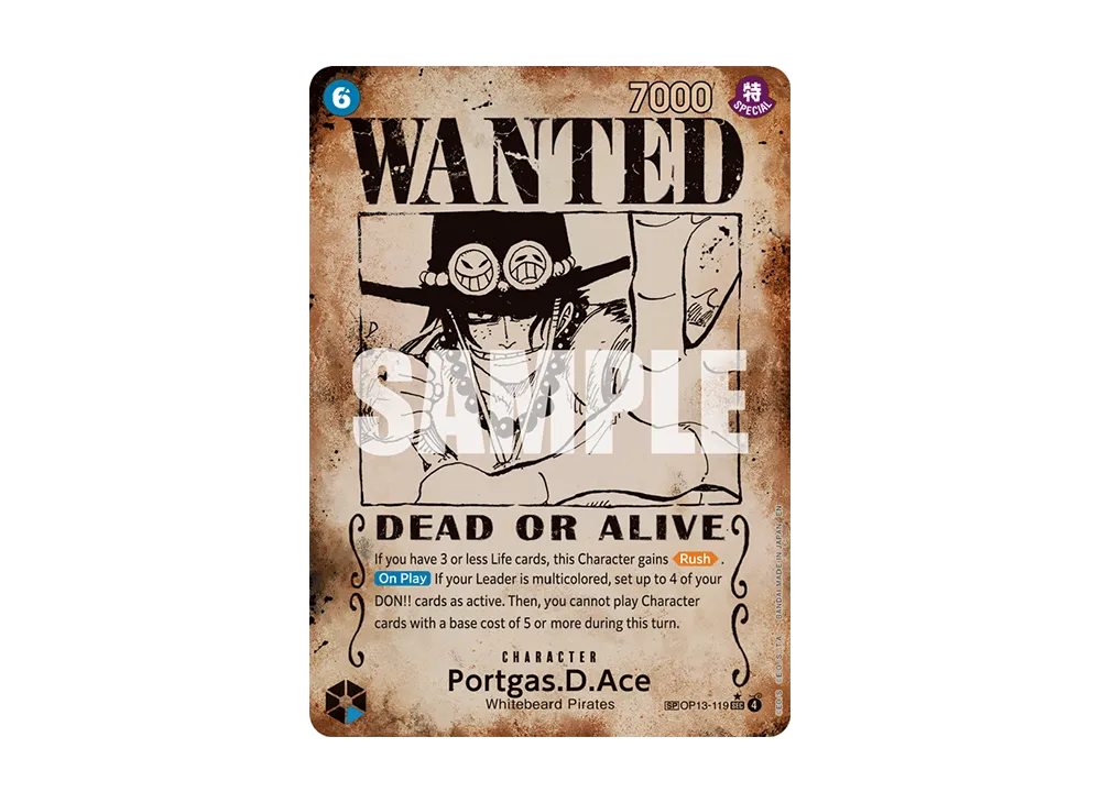 ポートガス・D・エース：手配書 SEC-SPC [OP13-119](ブースターパック