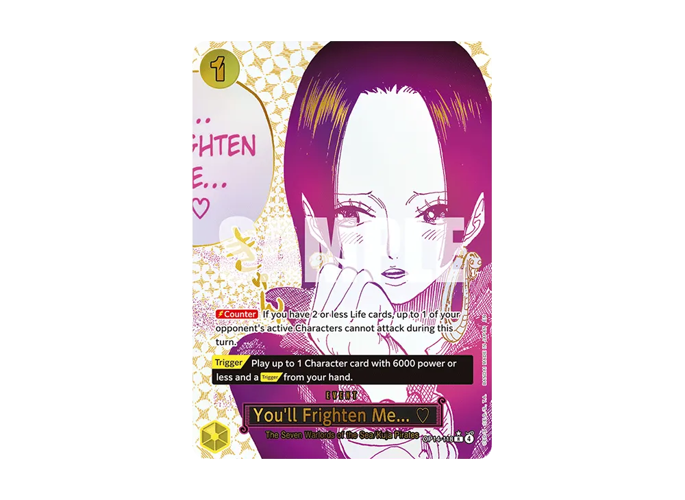 わらわ こわい…♡ R-P [OP14-118](ブースターパック「蒼海の七傑」)の