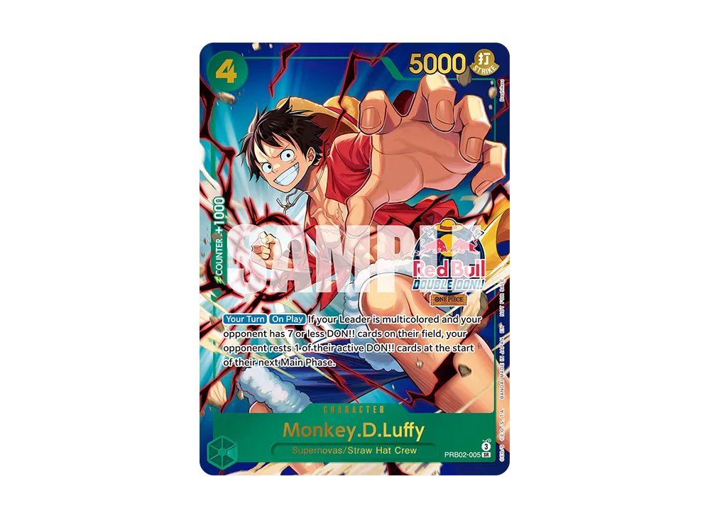 モンキー・D・ルフィ SR：金箔押し：トップ2 [PRB02-005]【英語版