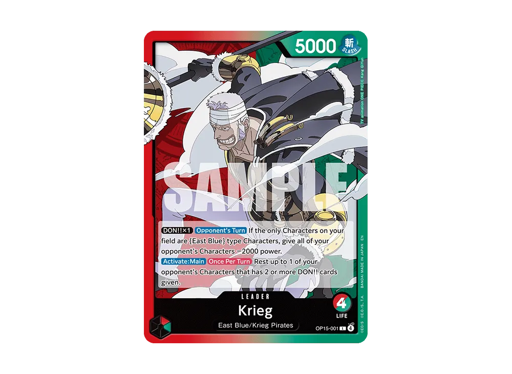 Krieg L [OP15-001][EN](Booster Pack "ADVENTURE ON KAMI’S ISLAND")