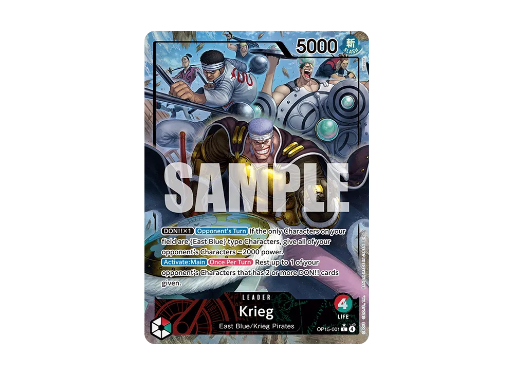 Krieg L-P [OP15-001][EN](Booster Pack "ADVENTURE ON KAMI’S ISLAND")