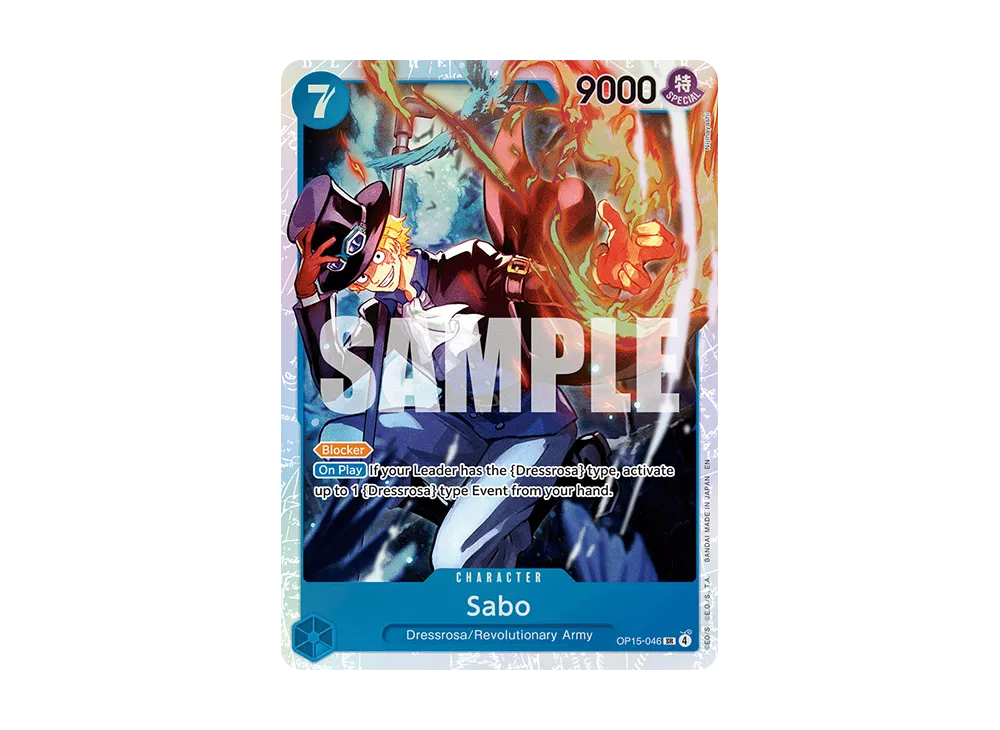 ワンピースカード　神の島の冒険　ＯＰー１５ ＳＲーＰ　０４６　サボ（値引き不可） SR】サボ（パラレル）《OP15-046》 | ブースターパック,OP-15 神の島の