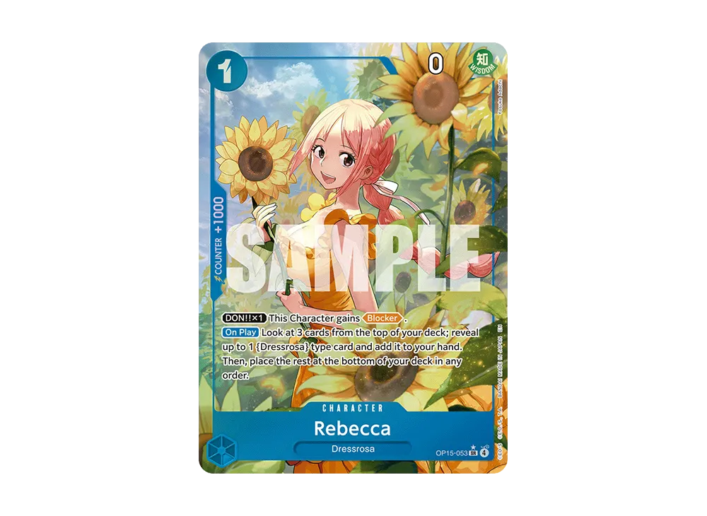 レベッカ SR-P [OP15-053](ブースターパック「神の島の冒険」)の新品