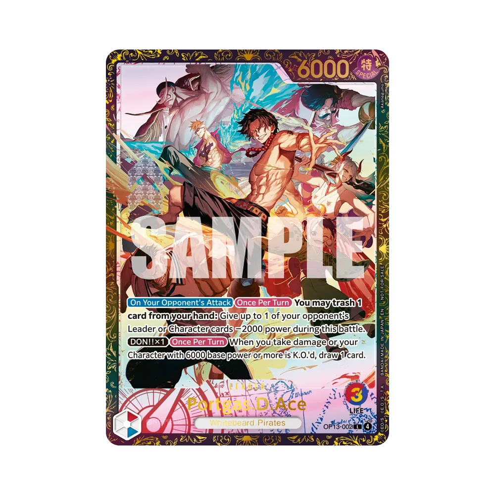 PSA10 ポートガス D エース OP13-002 L-P 受け継がれる意志 OPC-EN-TCG-2026-09-06-001-of.