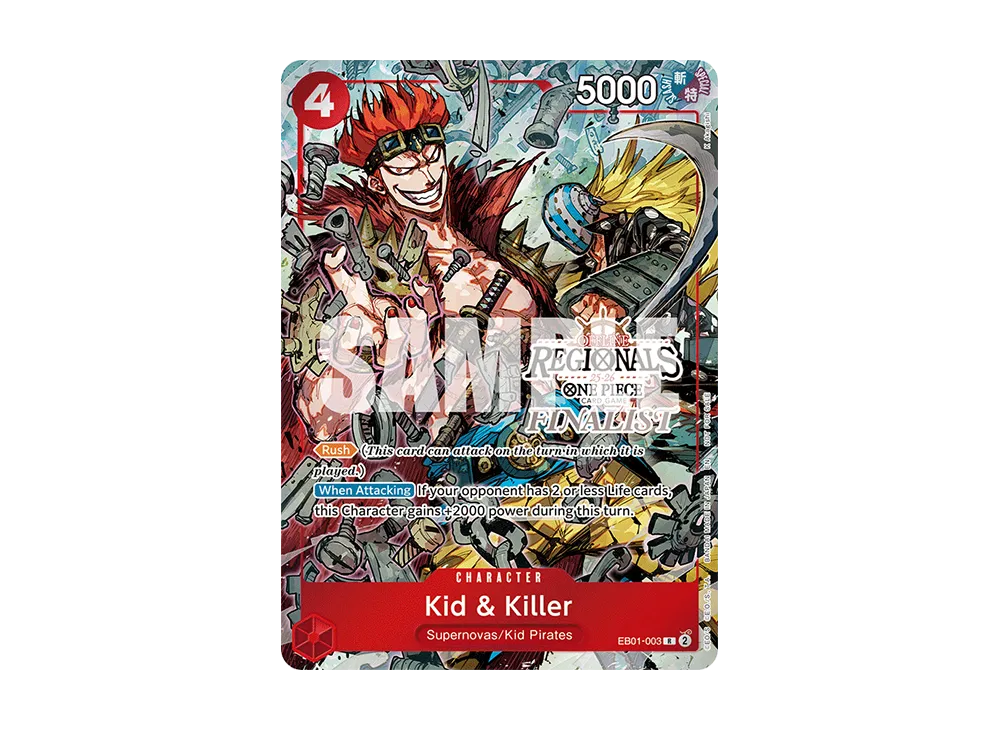 キッド&キラー R [EB01-003]【英語版】(プロモーションカード「オフライン地域 ファイナリストカードセット 25-26 シーズン2」)