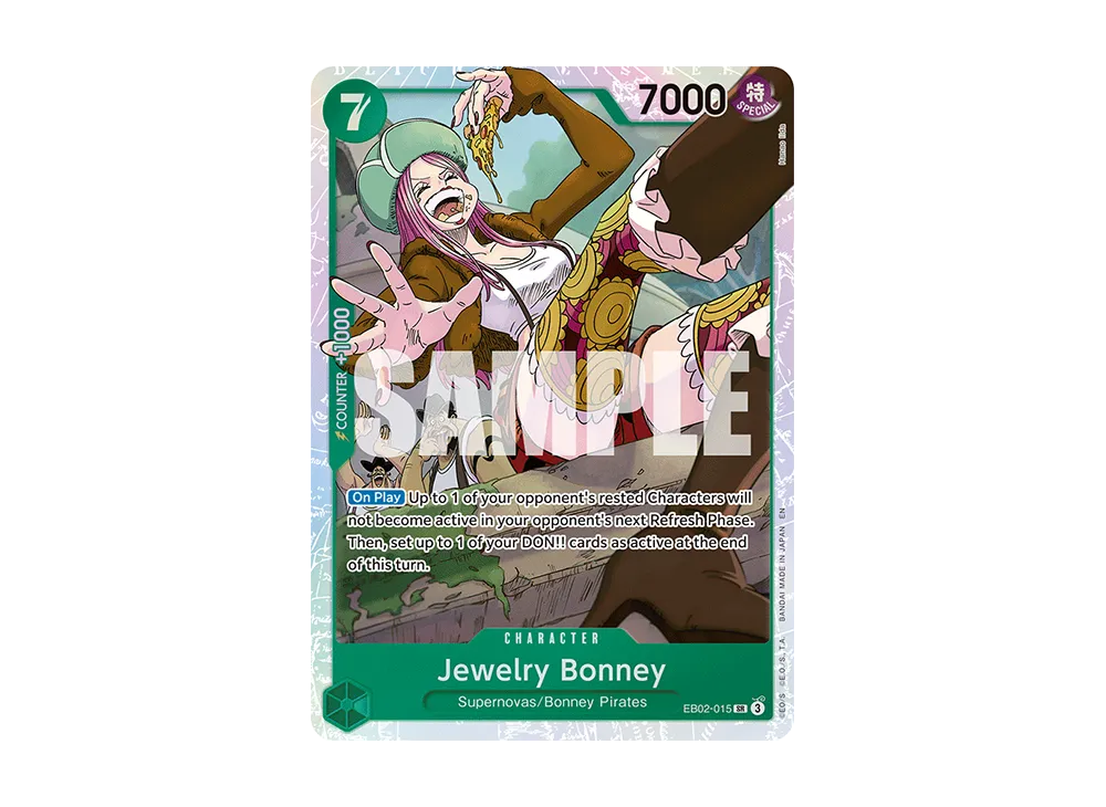 ONE PIECE Card Jewelry Bonney SR EB02-015 PAR Parallel Anime - Foto 4