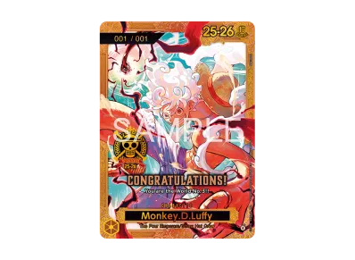 モンキー・D・ルフィ :シリアルナンバー入り :3位記念品 (プロモーションカード「チャンピオンシップ25-26 ワールドファイナル」)
