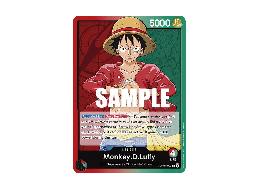 モンキー・D・ルフィ L-P [OP01-003] (ブースターパック ロマンス