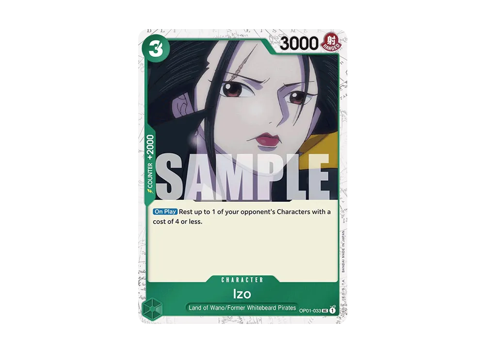 伊佐 UC : 海賊旗フォイル [OP01-033]【英文版】(プレミアムブー星「ONE PIECE CARD THE BEST」)