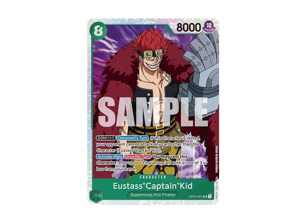 尤斯塔斯·基德 SR [OP01-051]【英文版】(高級擴充包「ONE PIECE CARD THE BEST」)