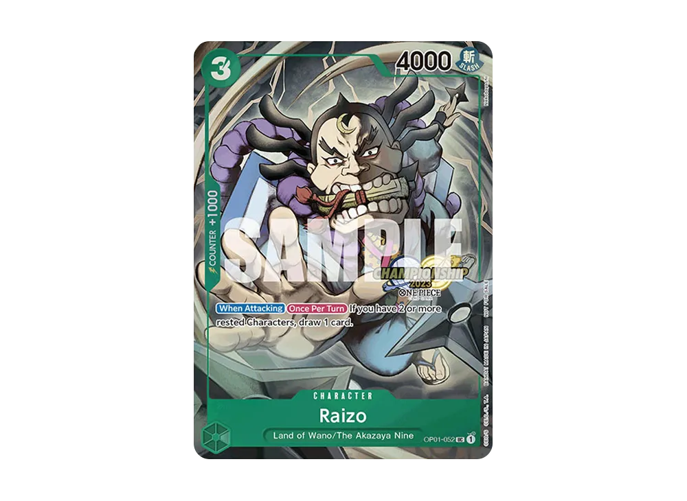 雷ぞう UC [OP01-052]【英語版】(プロモーションカード「チャンピオンシップ 2023 イベントパック ファイナリスト Ver」)