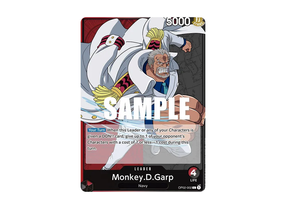 モンキー・D・ガープ L [OP02-002]【英語版】(ブースターパック「頂上決戦」)