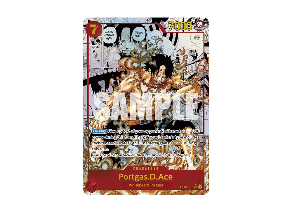 ポートガス・D・エース SR-SP (コミパラ) [OP02-013]【英語版