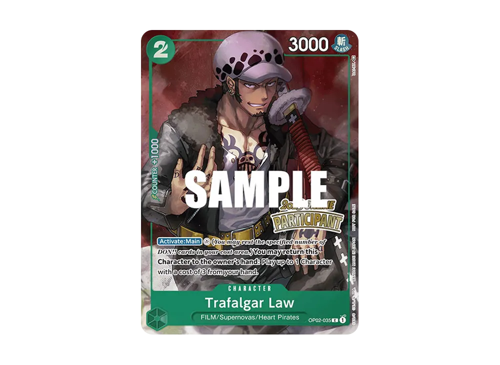 トラファルガー・ロー C [OP02-035]【英語版】(プロモーションカード「オンライン地域 参加パック Vol.1」)