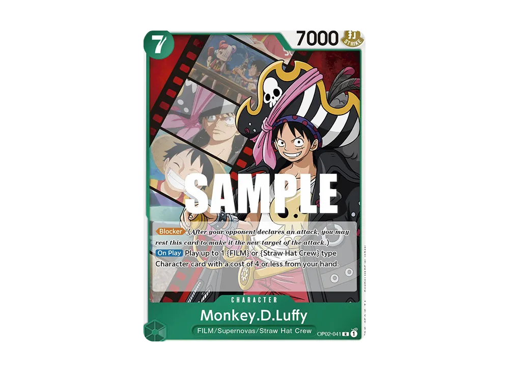 モンキー・D・ルフィ R [OP02-041]【英語版】(ブースターパック「頂上決戦」)