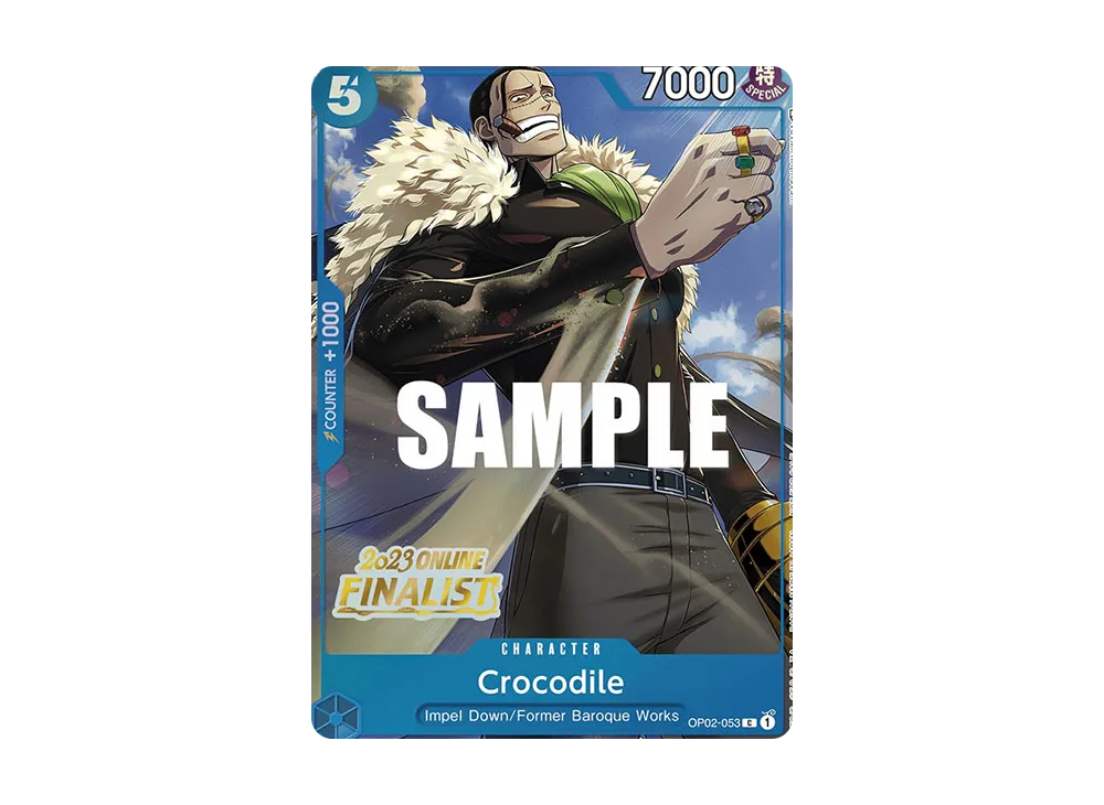 クロコダイル C [OP02-053]【英語版】(プロモーションカード「オンライン地域 2023 ファイナリストカードセット Vol.2」)