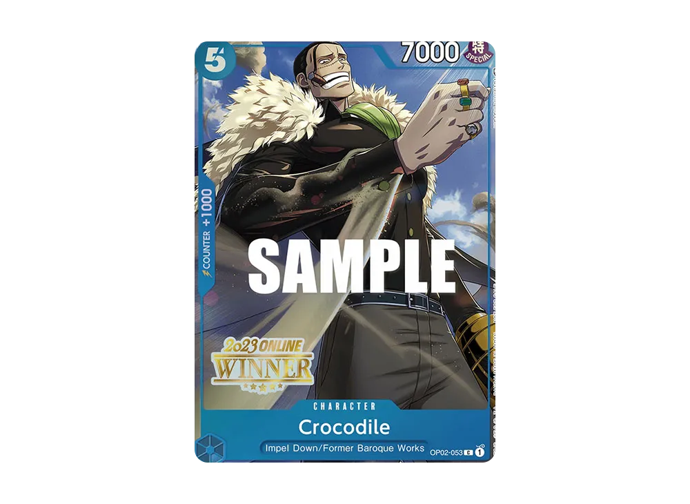 クロコダイル C [OP02-053]【英語版】(プロモーションカード「オンライン地域 2023 チャンピオンカードセット Vol.2」)