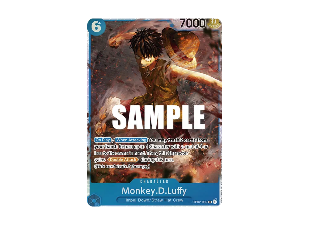 モンキー・D・ルフィ SR [OP02-062]【英語版】(ブースターパック「頂上決戦」)