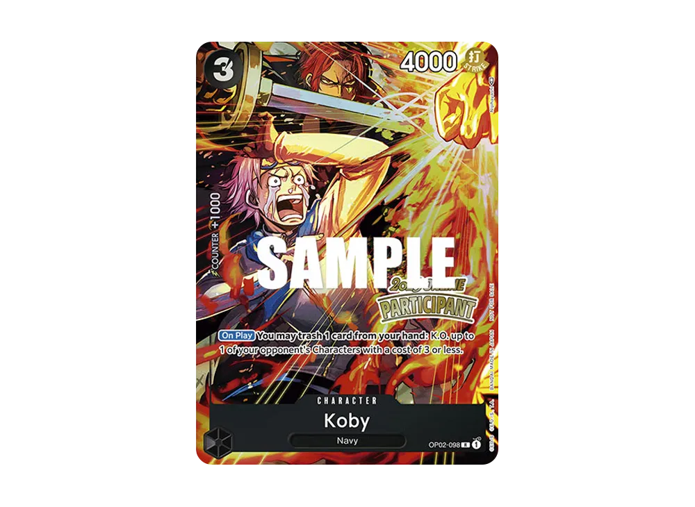 コビー R [OP02-098]【英語版】(プロモーションカード「オンライン地域参加パック Vol.1」)