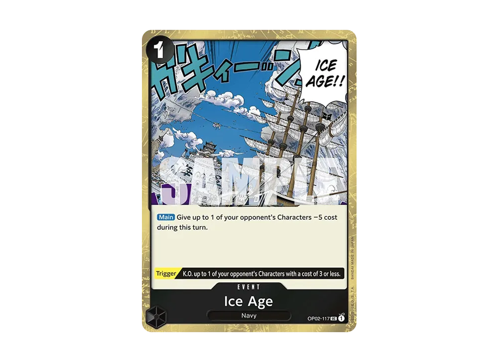 氷河時代 UC : 海賊旗銀箔 [OP02-117]【英文版】(高級擴充包「ONE PIECE CARD THE BEST」)