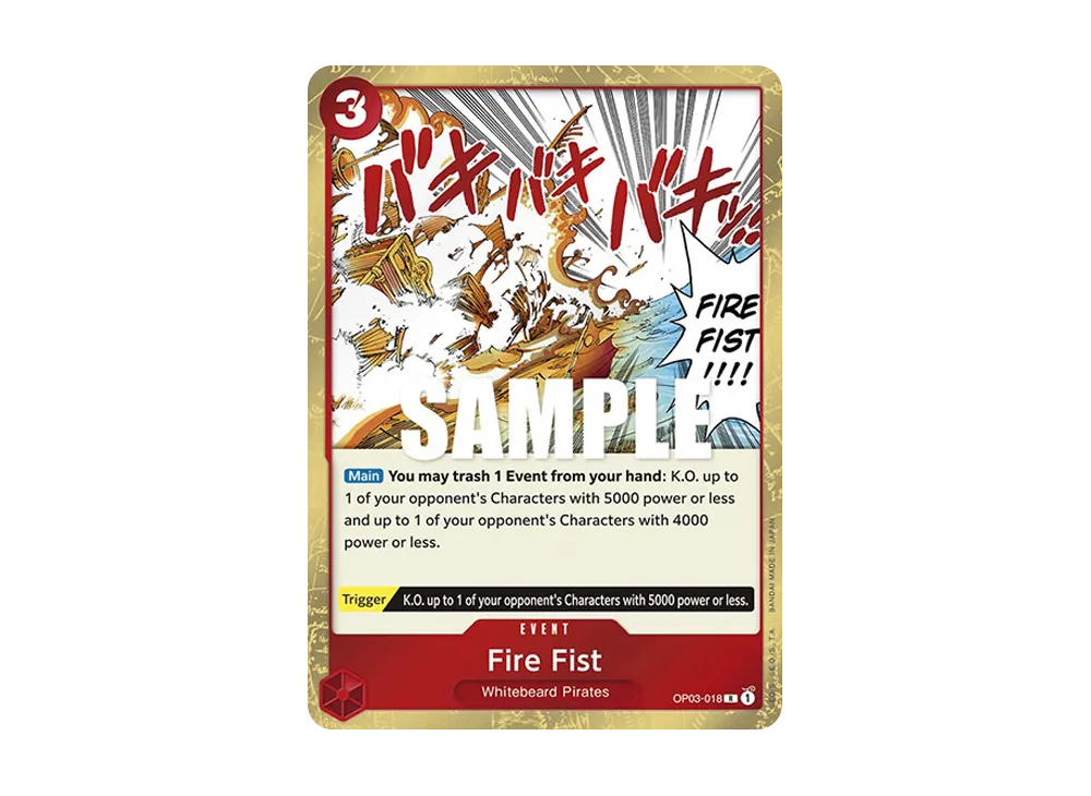 Fire Fist R [OP03-018] [EN](Booster Pack "Pillars Of Strength")