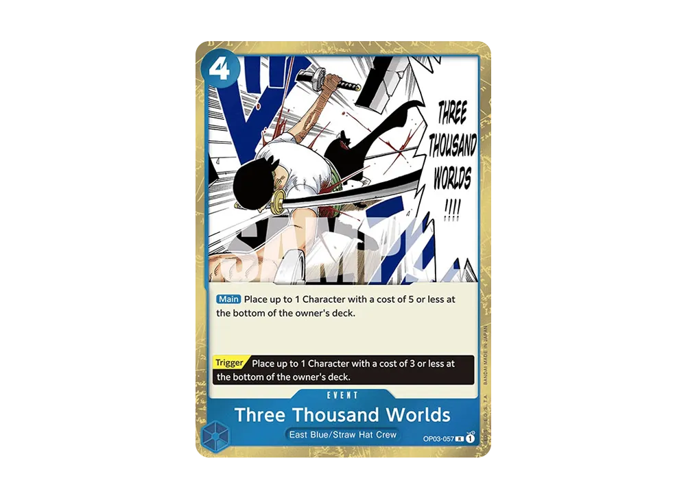 三・千・世・界 R [OP03-057]【英文版】(プレミアムブー星「ONE PIECE CARD THE BEST」)