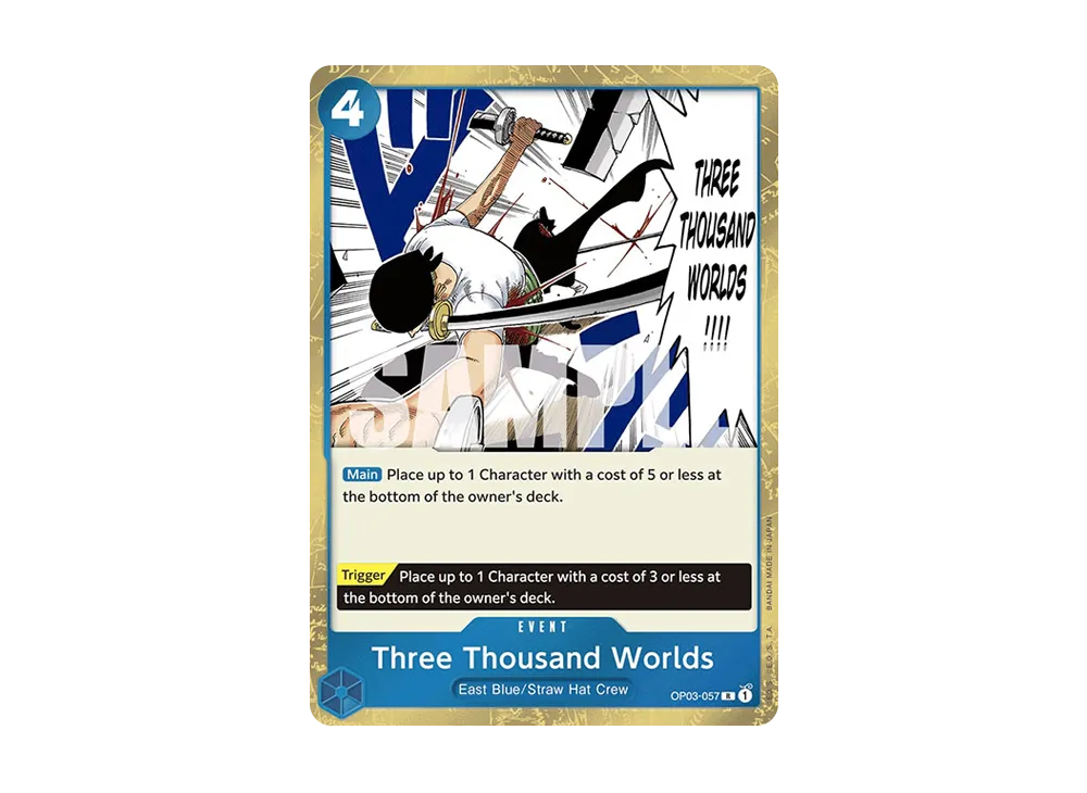 三・千・世・界 R : 海賊旗フォイル [OP03-057]【英文版】(プレミアムブー星「ONE PIECE CARD THE BEST」)