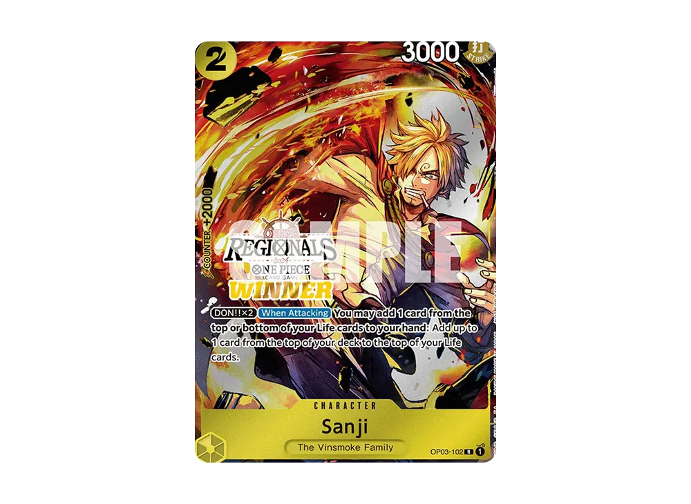 サンジ R [OP03-102]【英語版】(プロモーションカード「オンライン地域 チャンピオンカードセット 2024 Vol.1」)