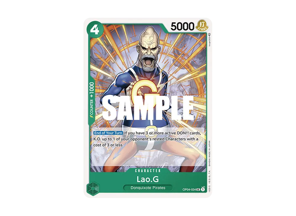 Lao.G UC [OP04-034] [EN](Booster Pack "Kingdoms Of Intrigue")